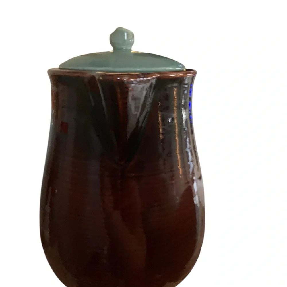 Vintage Red Wing Village Green Coffee Server 8” 50's-60's‎ Discounted